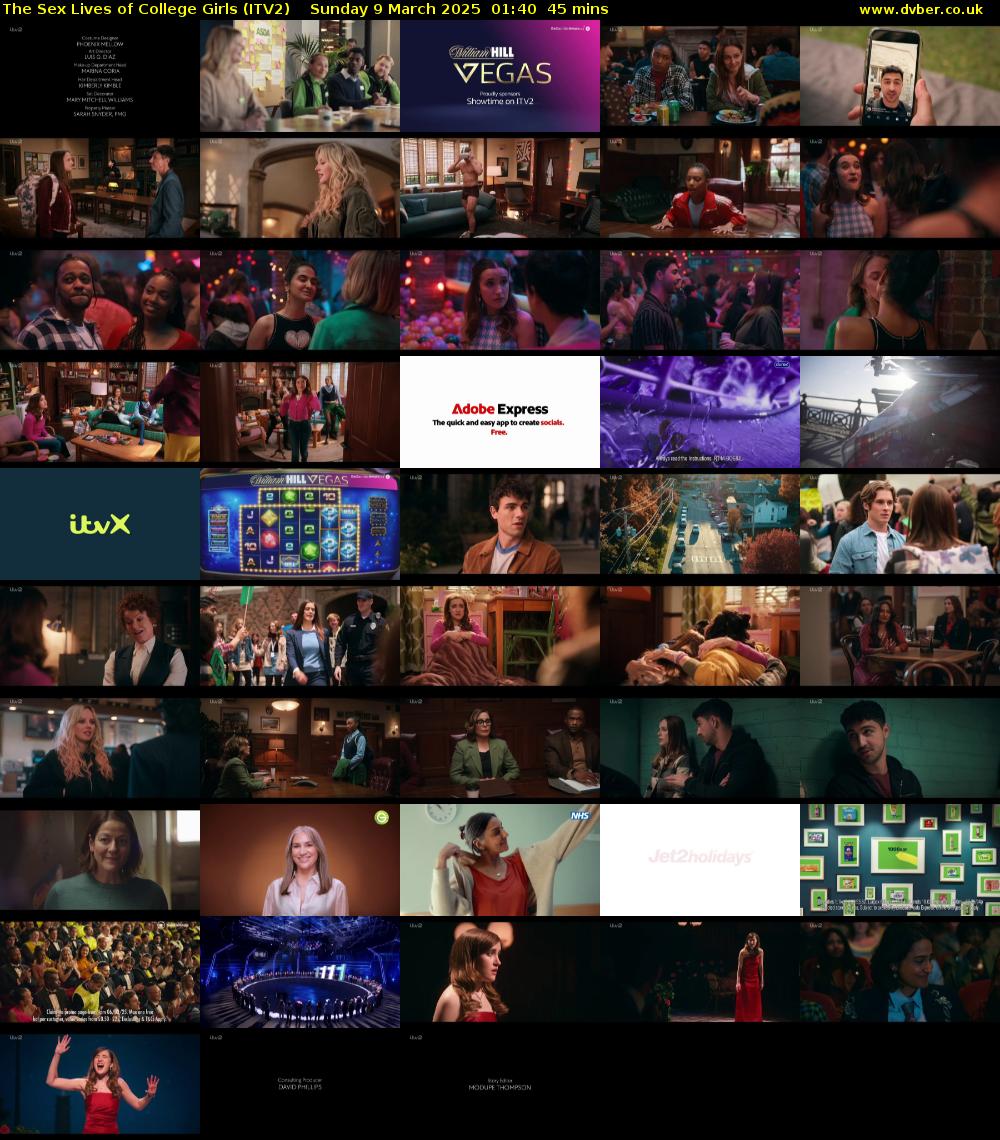 The Sex Lives of College Girls (ITV2) Sunday 9 March 2025 01:40 - 02:25