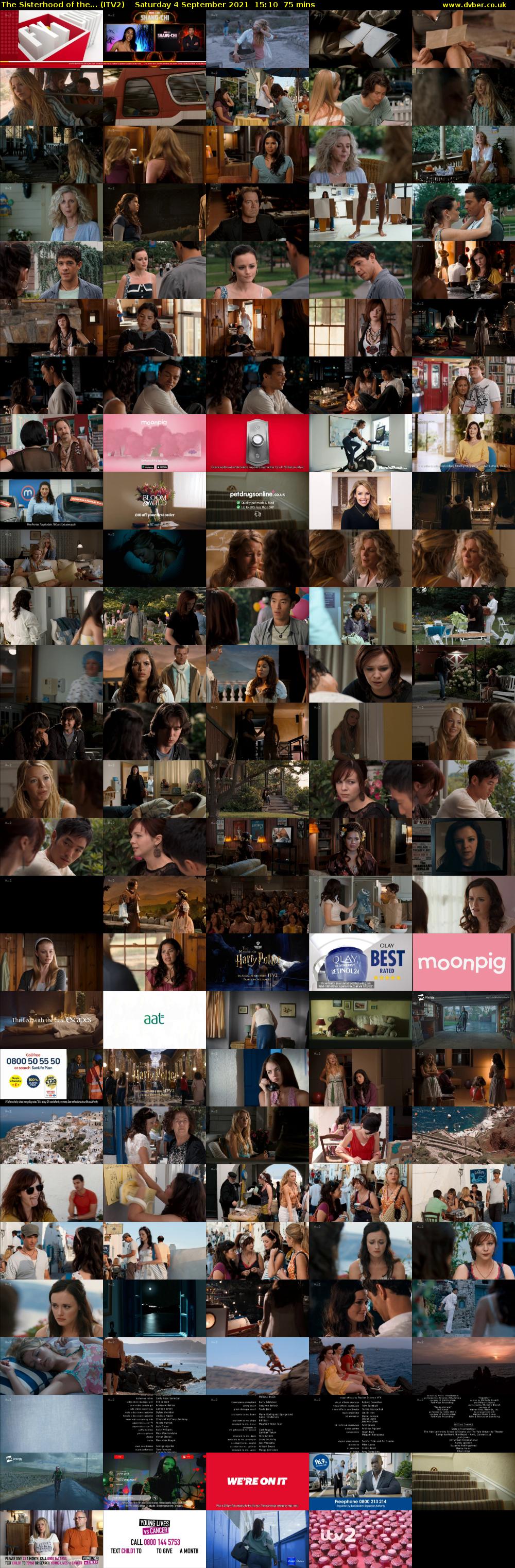 The Sisterhood of the... (ITV2) Saturday 4 September 2021 15:10 - 16:25
