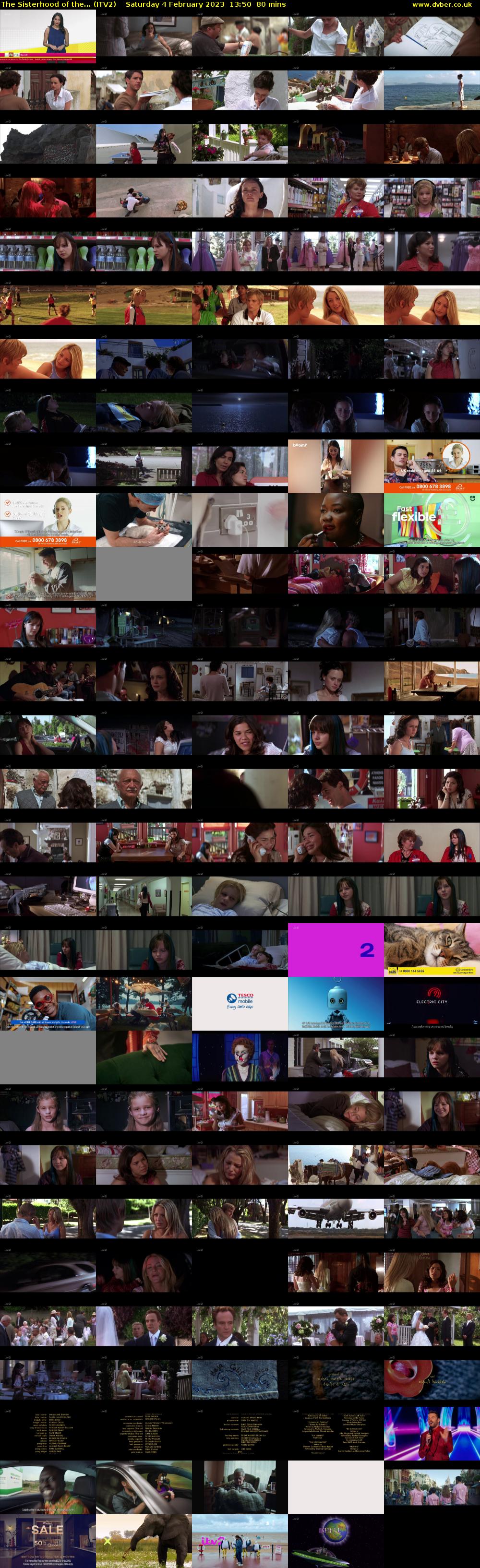 The Sisterhood of the... (ITV2) Saturday 4 February 2023 13:50 - 15:10