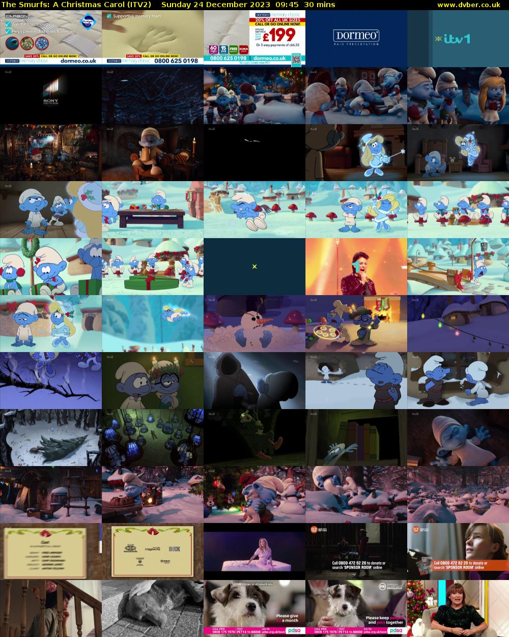 The Smurfs: A Christmas Carol (ITV2) Sunday 24 December 2023 09:45 - 10:15