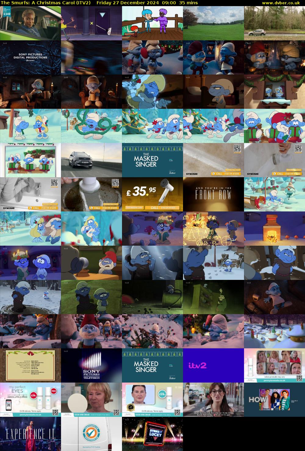 The Smurfs: A Christmas Carol (ITV2) Friday 27 December 2024 09:00 - 09:35
