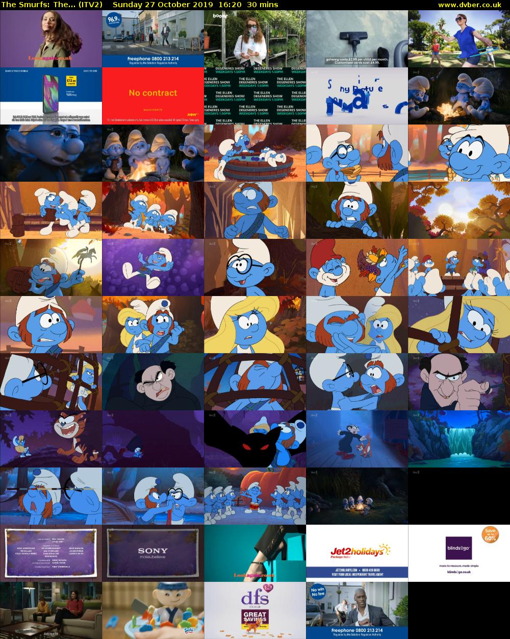 The Smurfs: The... (ITV2) Sunday 27 October 2019 16:20 - 16:50