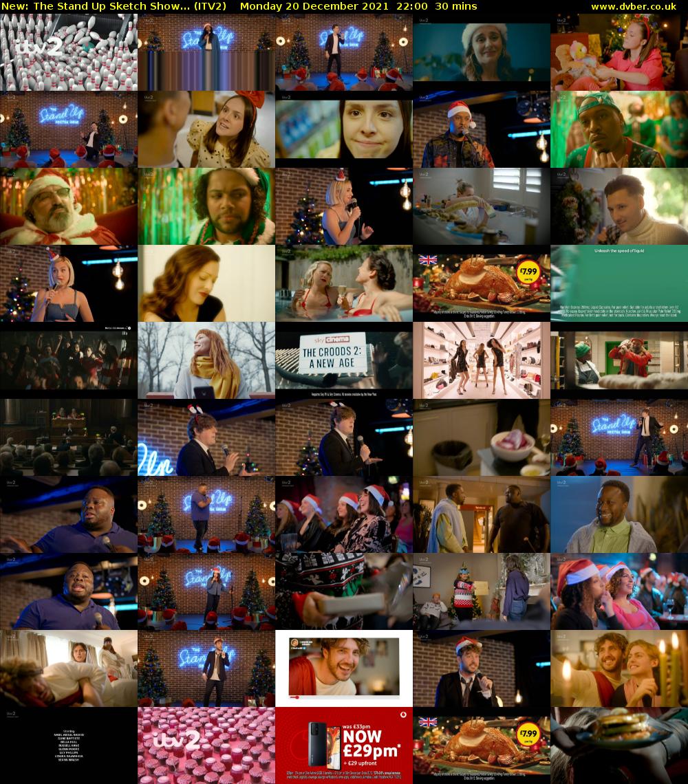 The Stand Up Sketch Show... (ITV2) Monday 20 December 2021 22:00 - 22:30