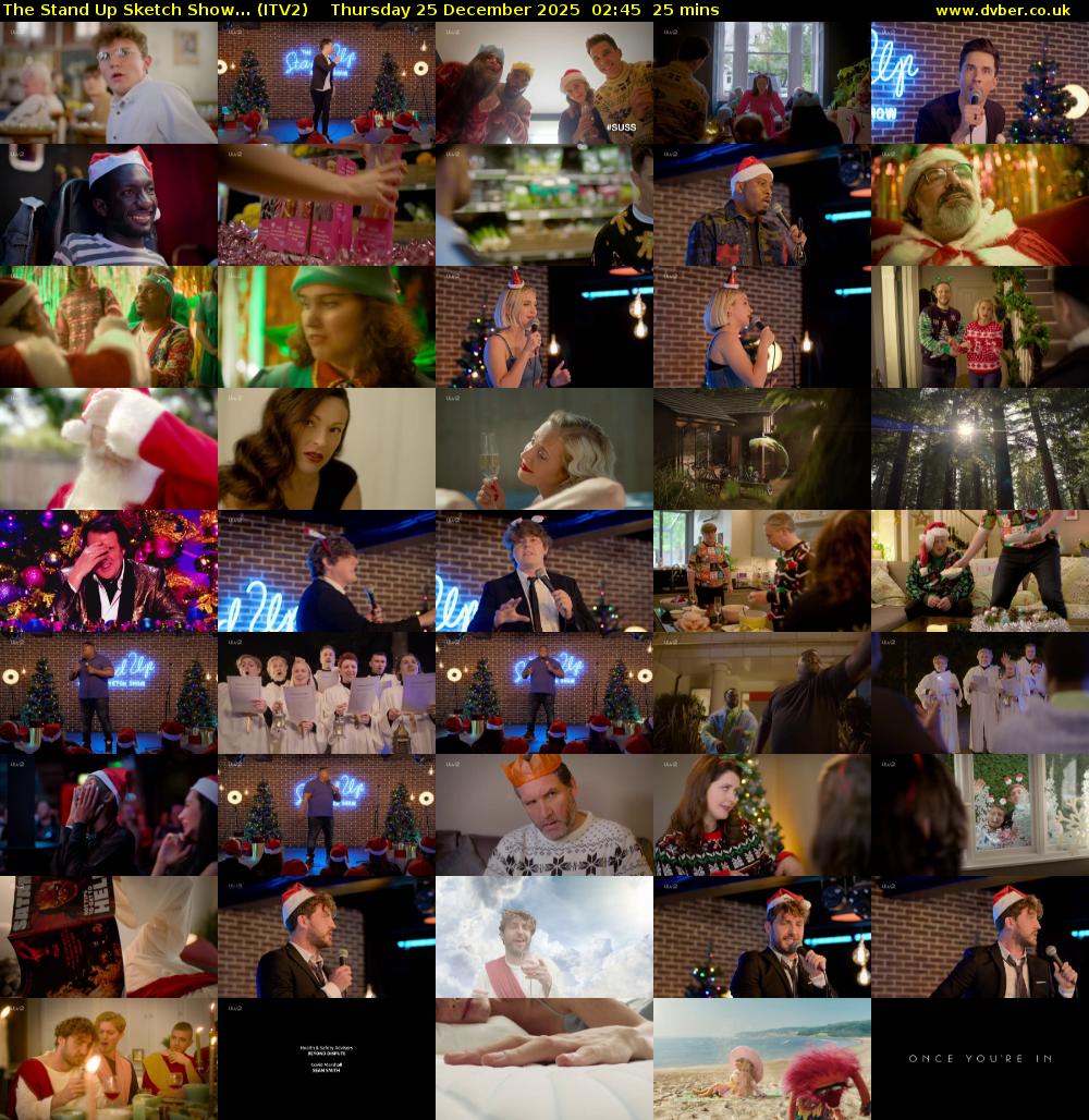 The Stand Up Sketch Show... (ITV2) Thursday 25 December 2025 02:45 - 03:10