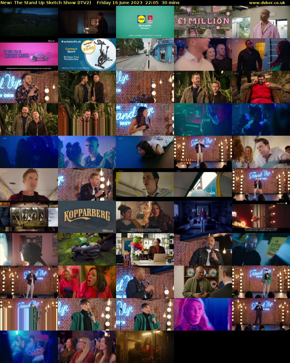 The Stand Up Sketch Show (ITV2) Friday 16 June 2023 22:05 - 22:35