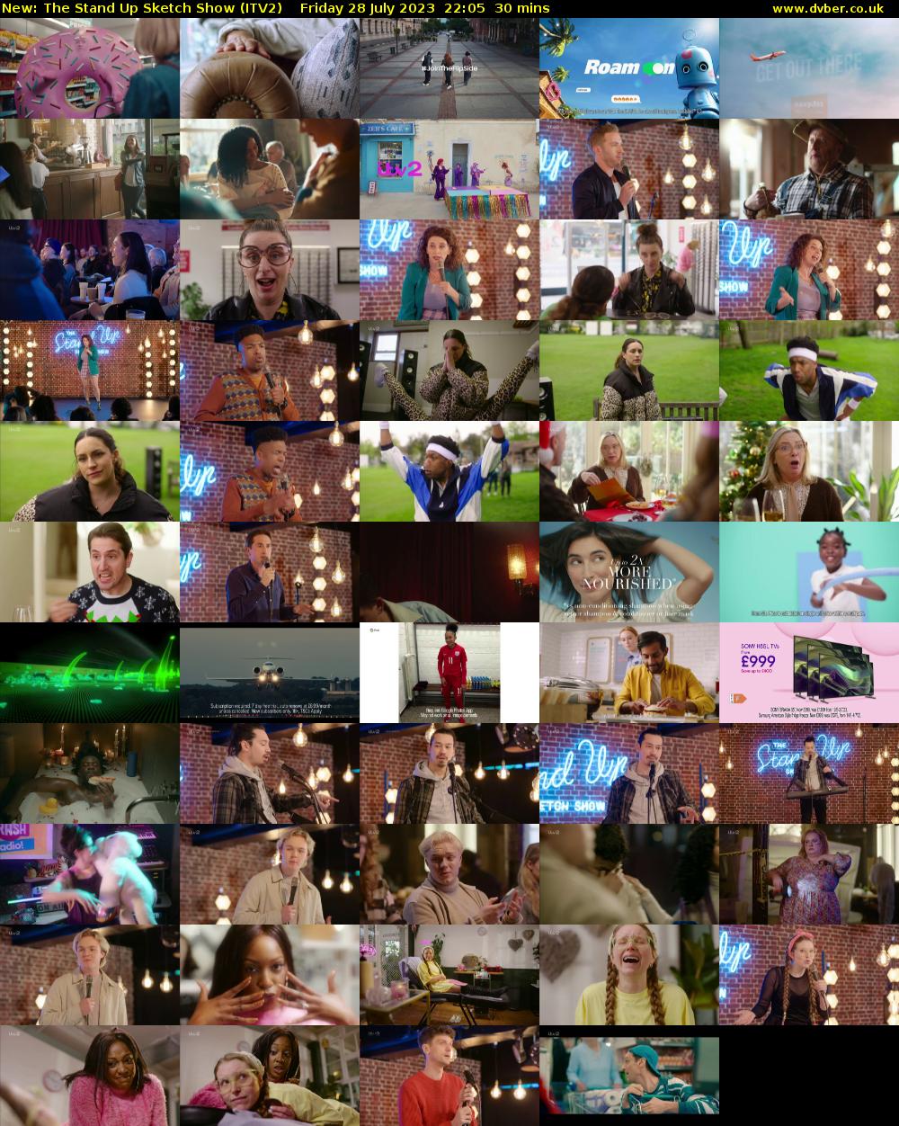The Stand Up Sketch Show (ITV2) Friday 28 July 2023 22:05 - 22:35