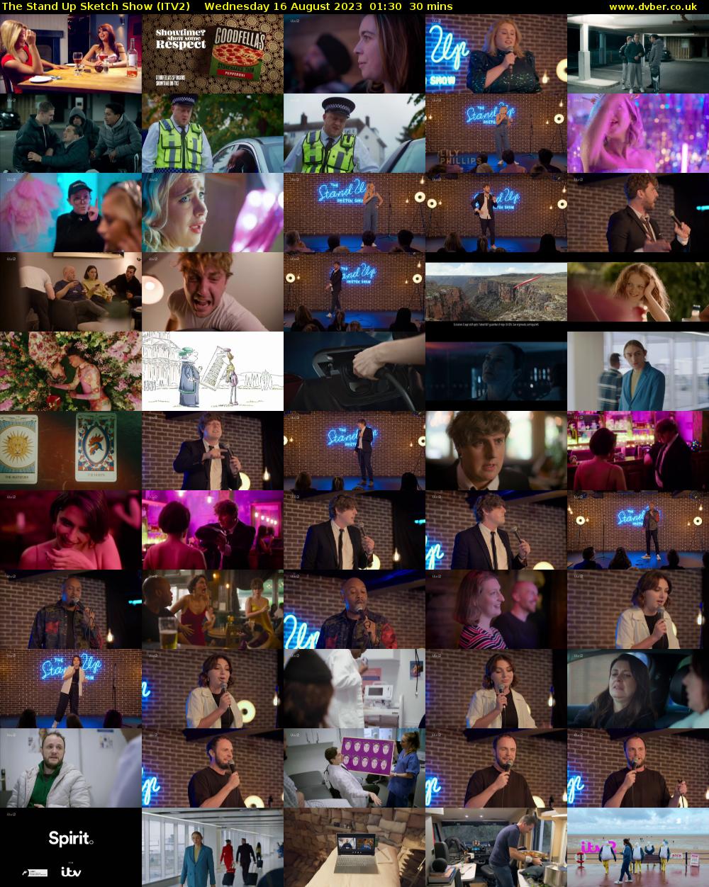 The Stand Up Sketch Show (ITV2) Wednesday 16 August 2023 01:30 - 02:00