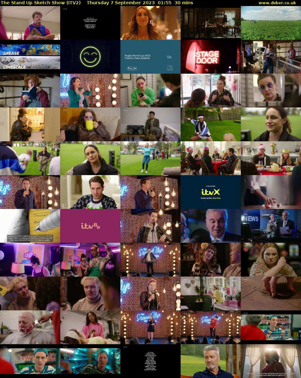 The Stand Up Sketch Show (ITV2) Thursday 7 September 2023 01:55 - 02:25