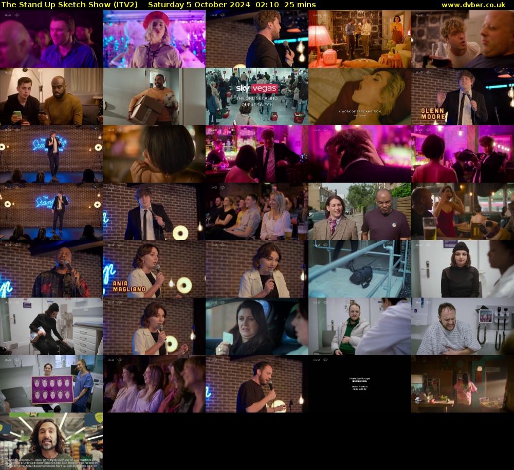 The Stand Up Sketch Show (ITV2) Saturday 5 October 2024 02:10 - 02:35