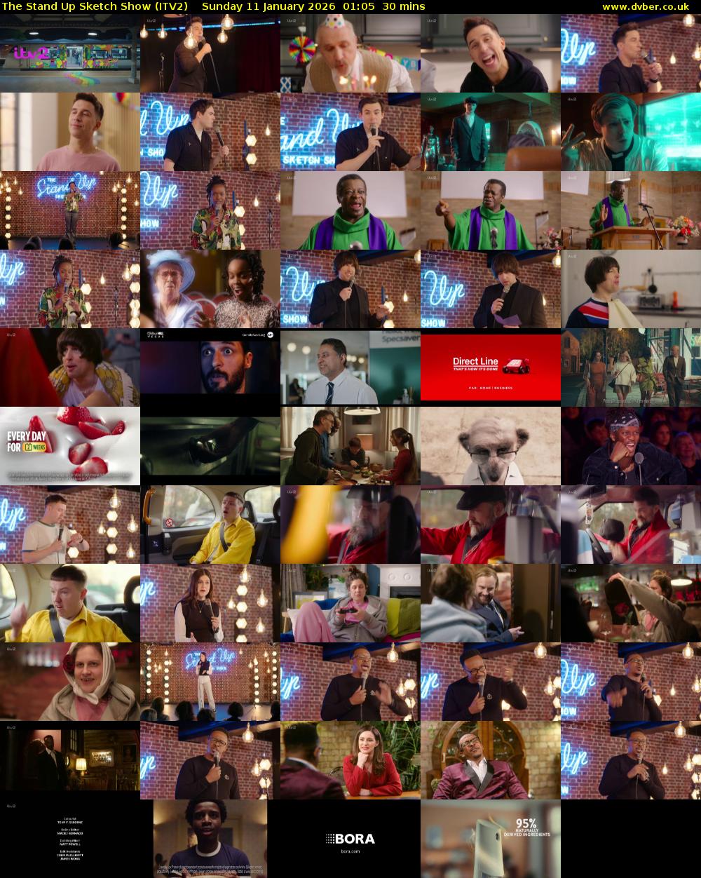 The Stand Up Sketch Show (ITV2) Sunday 11 January 2026 01:05 - 01:35