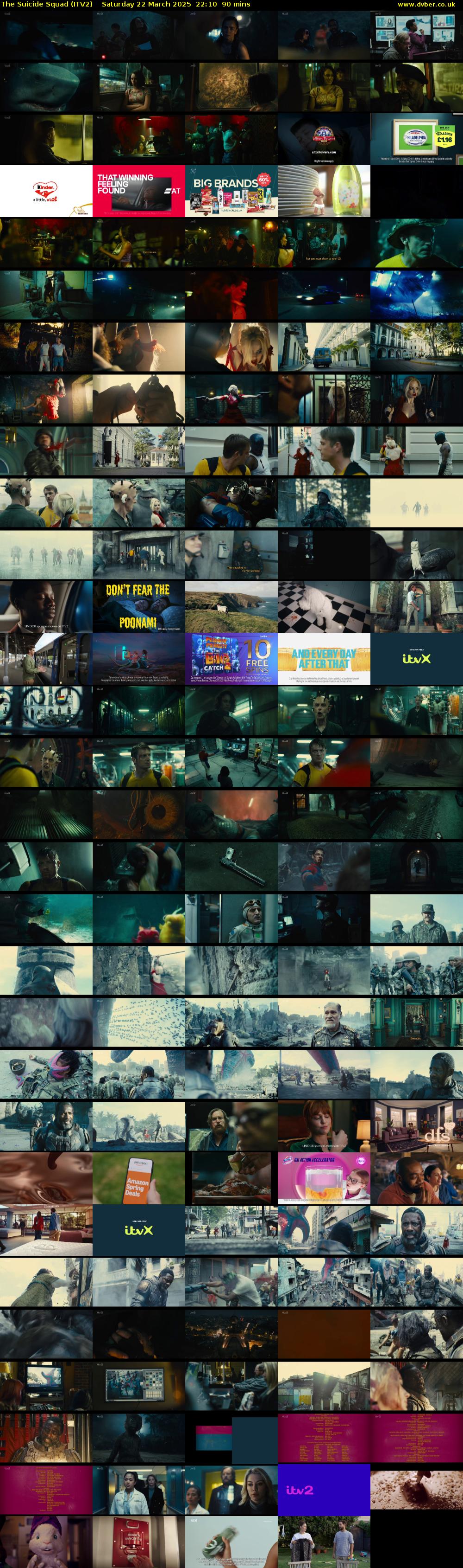 The Suicide Squad (ITV2) Saturday 22 March 2025 22:10 - 23:40