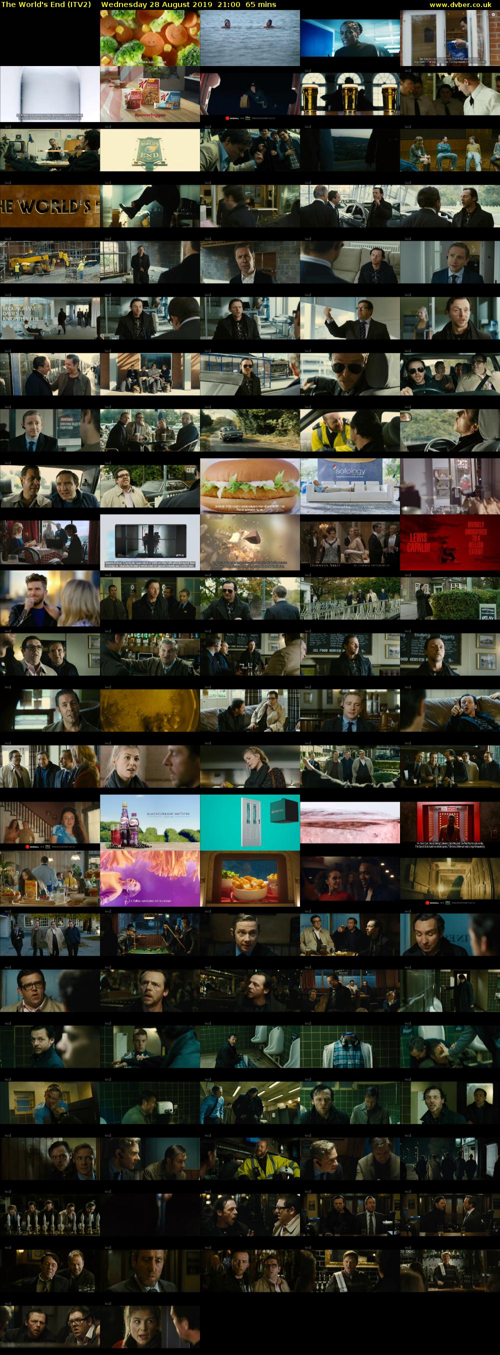 The World's End (ITV2) Wednesday 28 August 2019 21:00 - 22:05