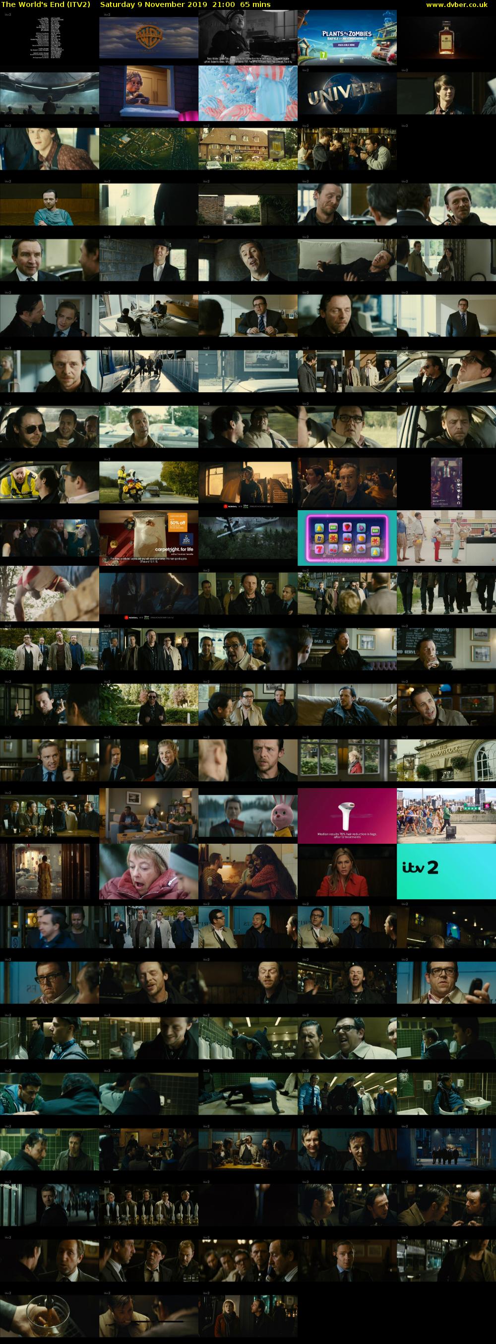The World's End (ITV2) Saturday 9 November 2019 21:00 - 22:05