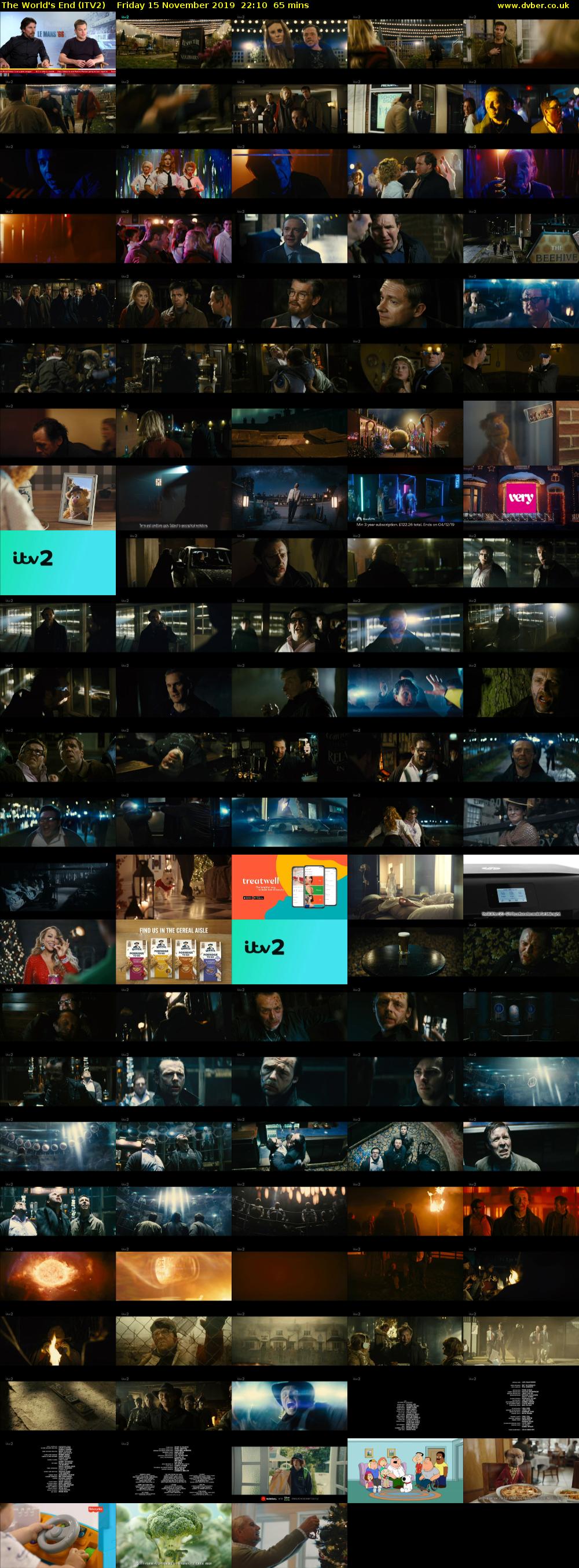 The World's End (ITV2) Friday 15 November 2019 22:10 - 23:15