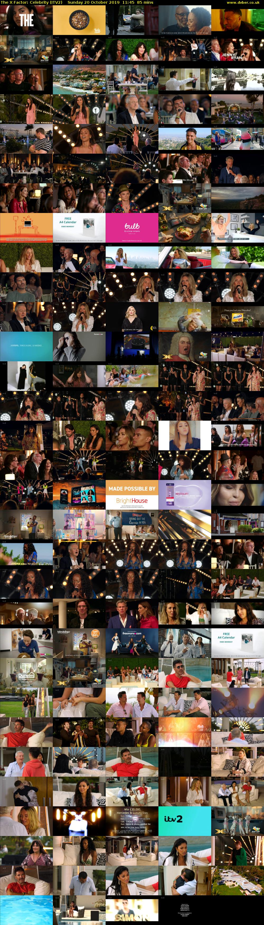 The X Factor: Celebrity (ITV2) Sunday 20 October 2019 11:45 - 13:10