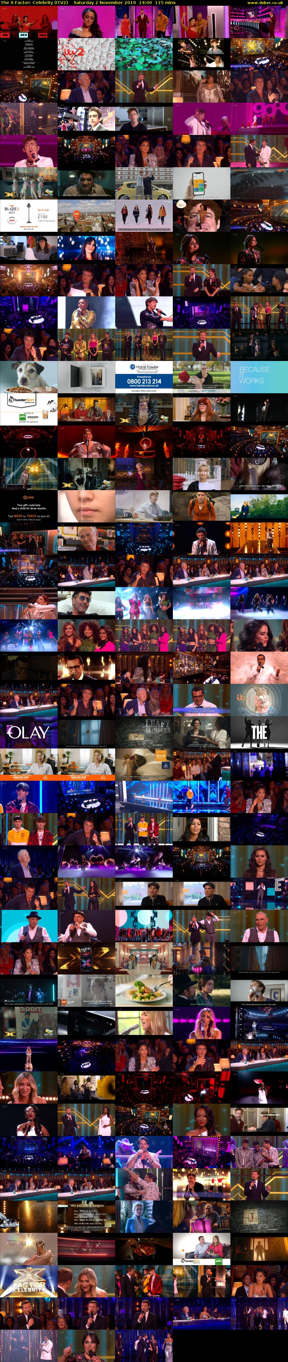 The X Factor: Celebrity (ITV2) Saturday 2 November 2019 14:00 - 15:55