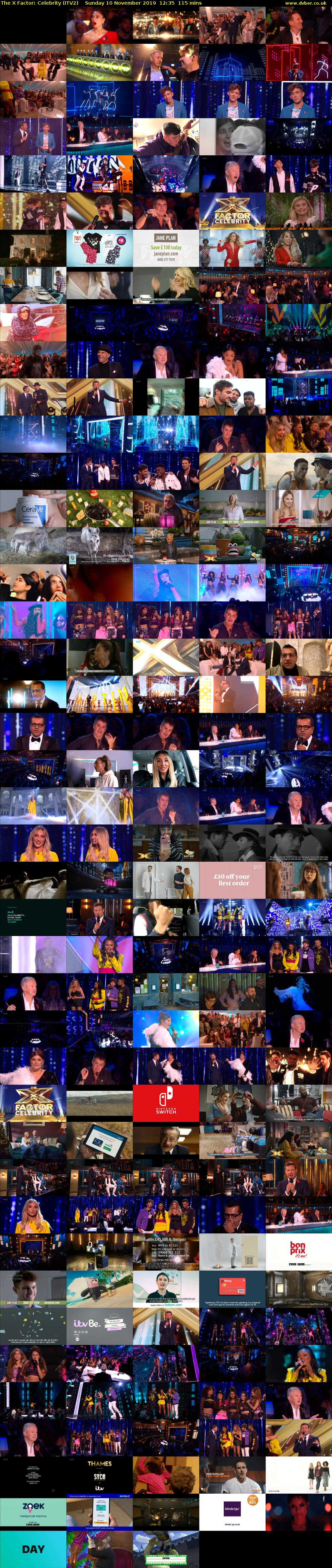 The X Factor: Celebrity (ITV2) Sunday 10 November 2019 12:35 - 14:30
