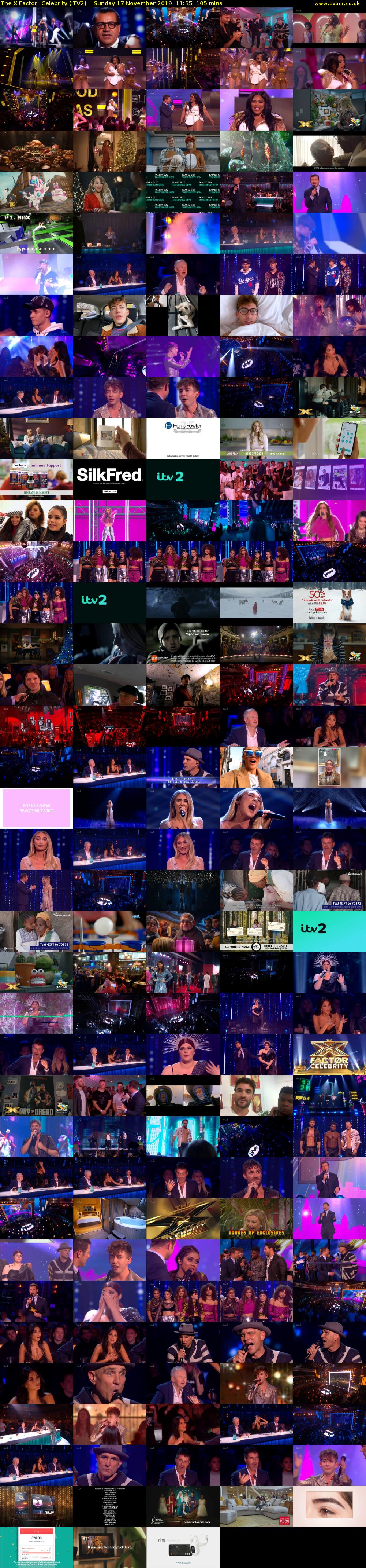 The X Factor: Celebrity (ITV2) Sunday 17 November 2019 11:35 - 13:20