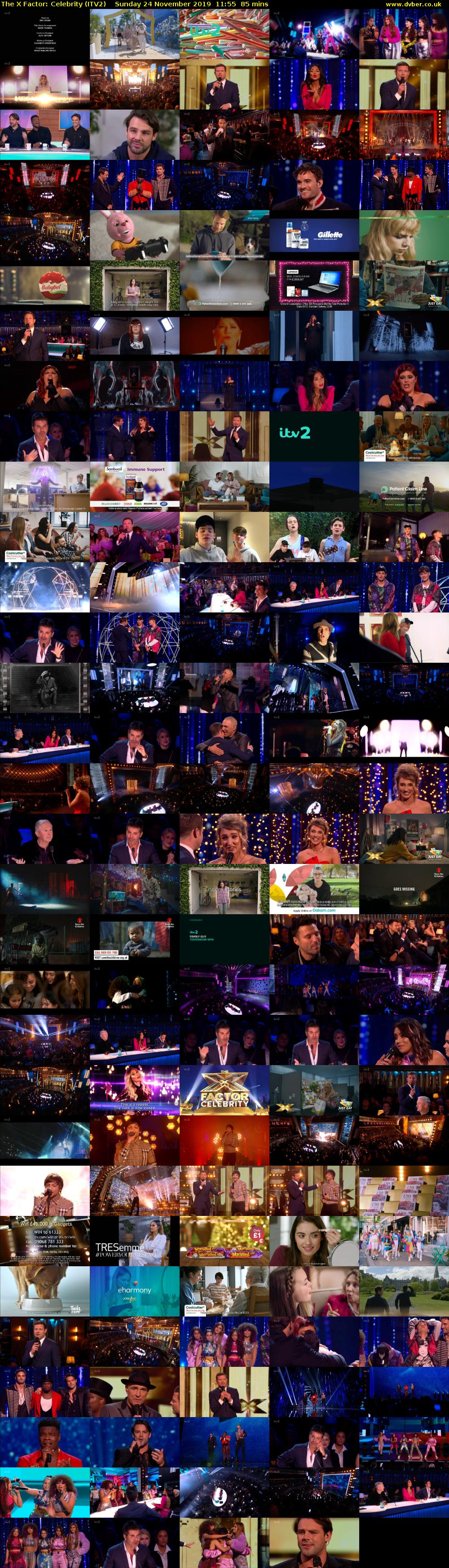 The X Factor: Celebrity (ITV2) Sunday 24 November 2019 11:55 - 13:20