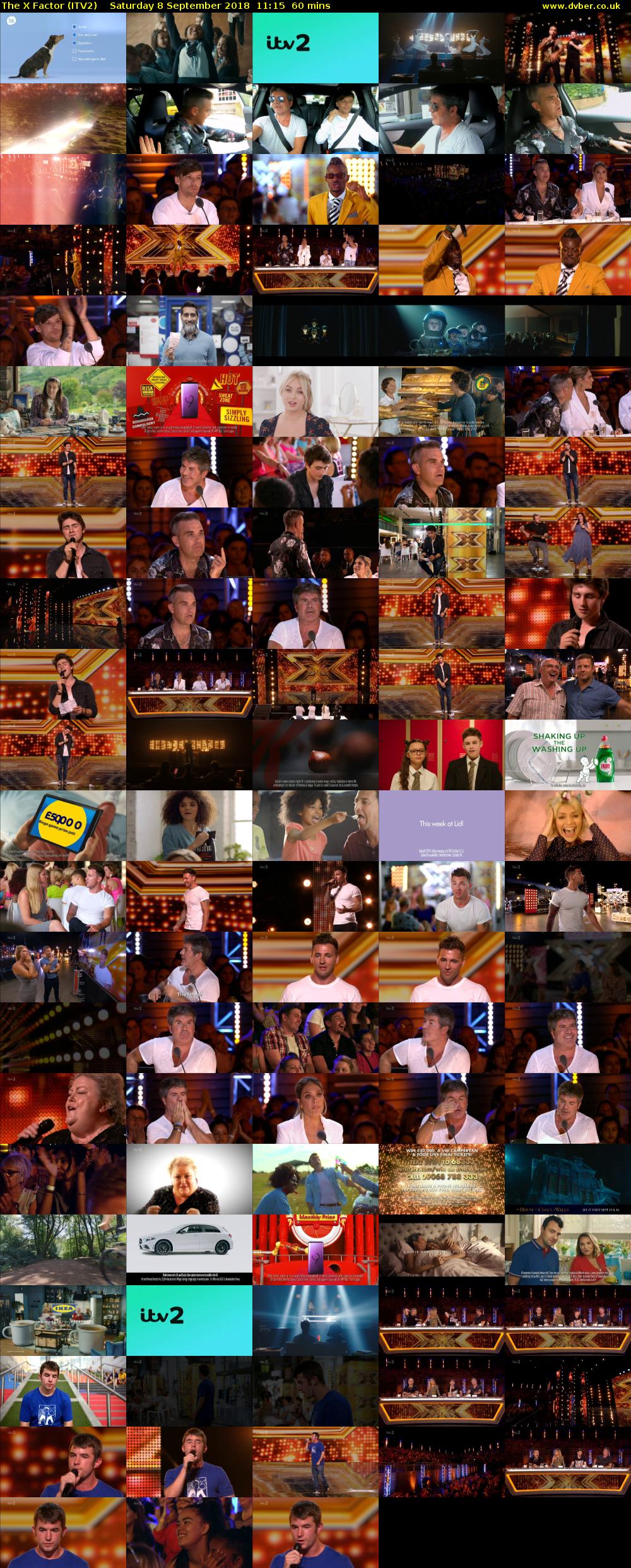 The X Factor (ITV2) Saturday 8 September 2018 11:15 - 12:15