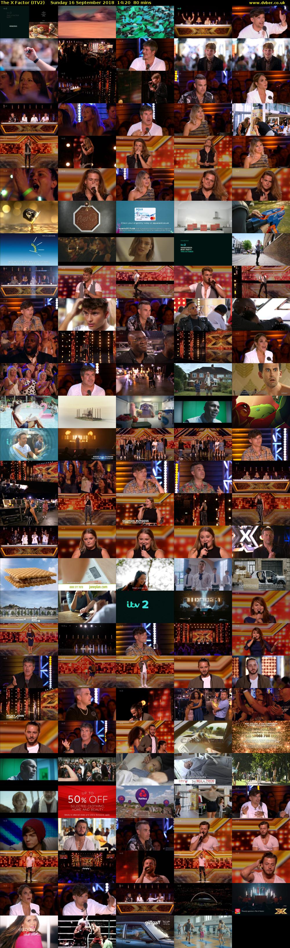 The X Factor (ITV2) Sunday 16 September 2018 14:20 - 15:40