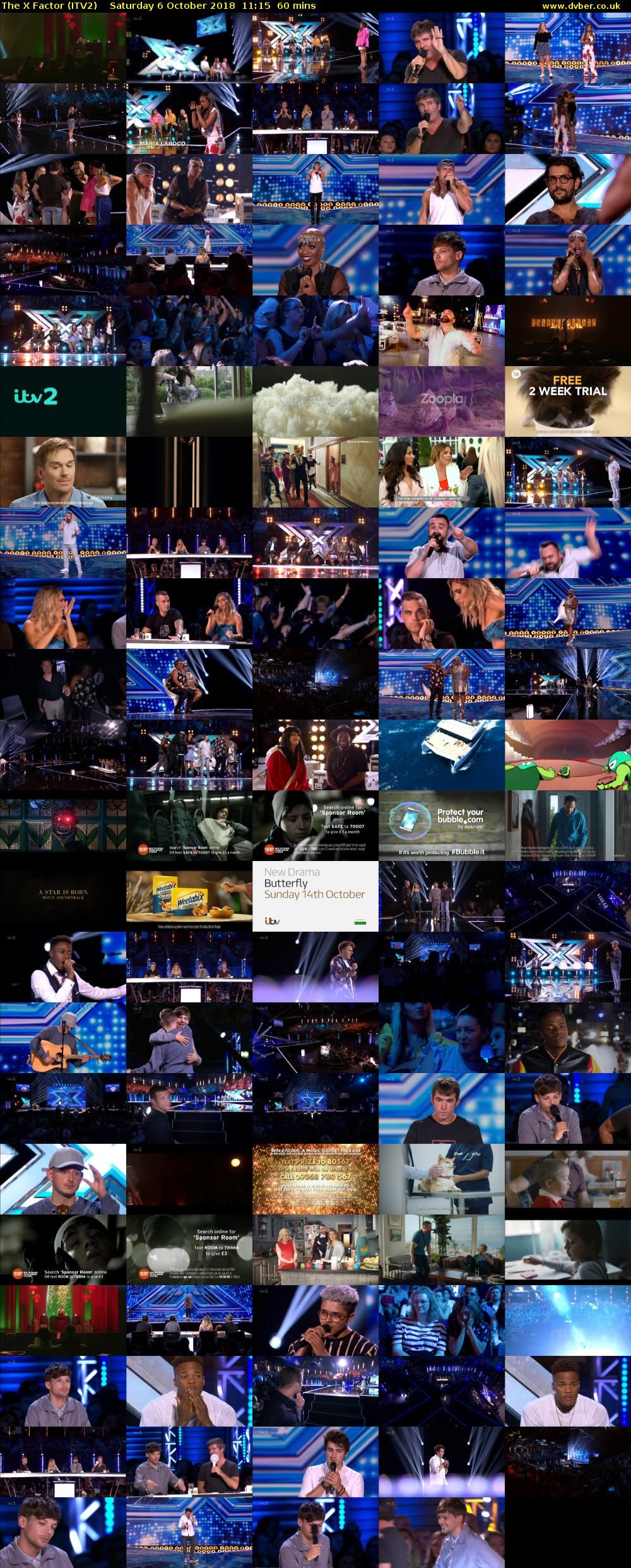 The X Factor (ITV2) Saturday 6 October 2018 11:15 - 12:15