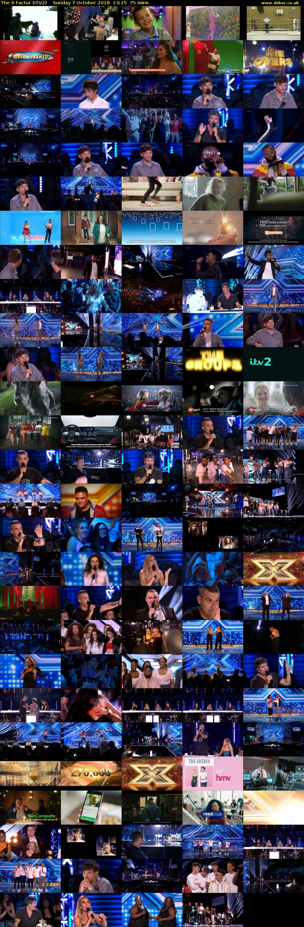The X Factor (ITV2) Sunday 7 October 2018 13:15 - 14:30