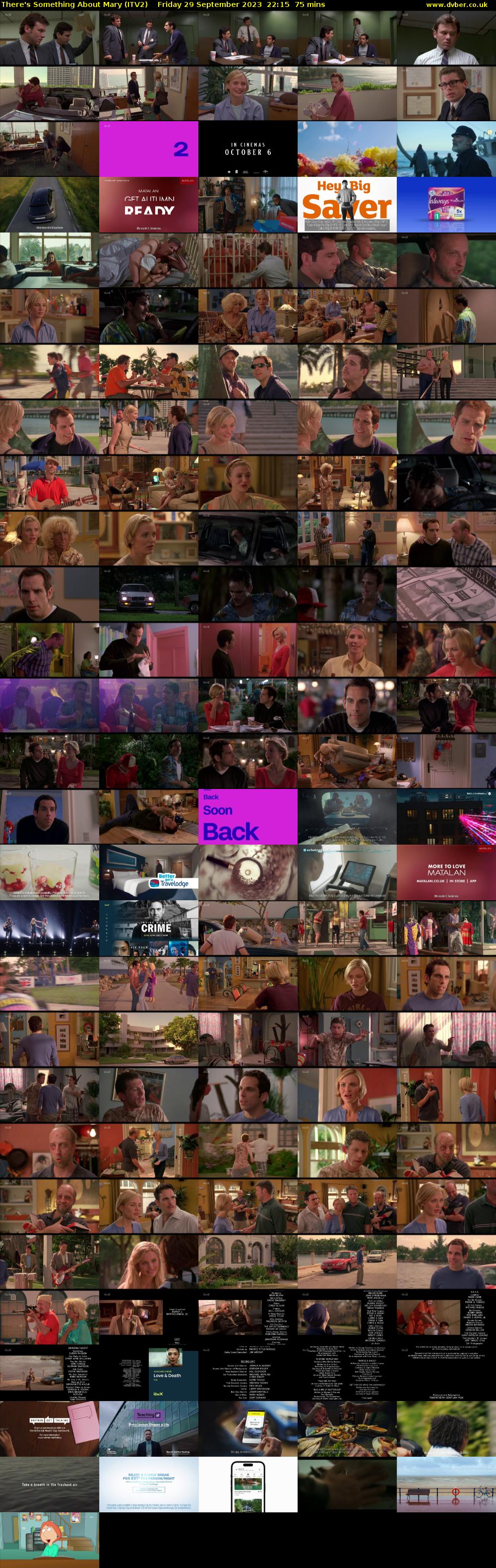 There's Something About Mary (ITV2) Friday 29 September 2023 22:15 - 23:30