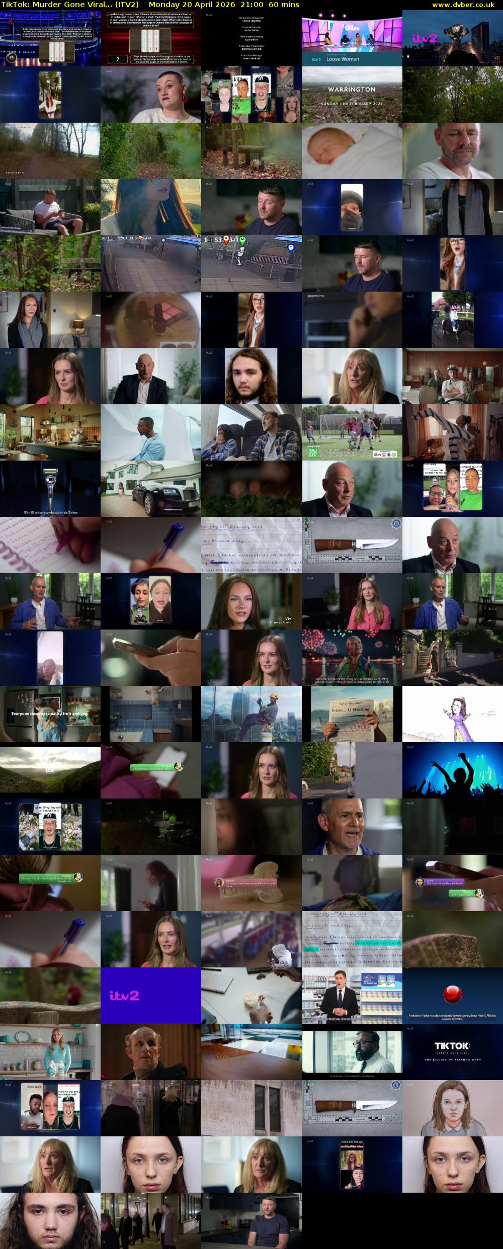 TikTok: Murder Gone Viral... (ITV2) Monday 20 April 2026 21:00 - 22:00