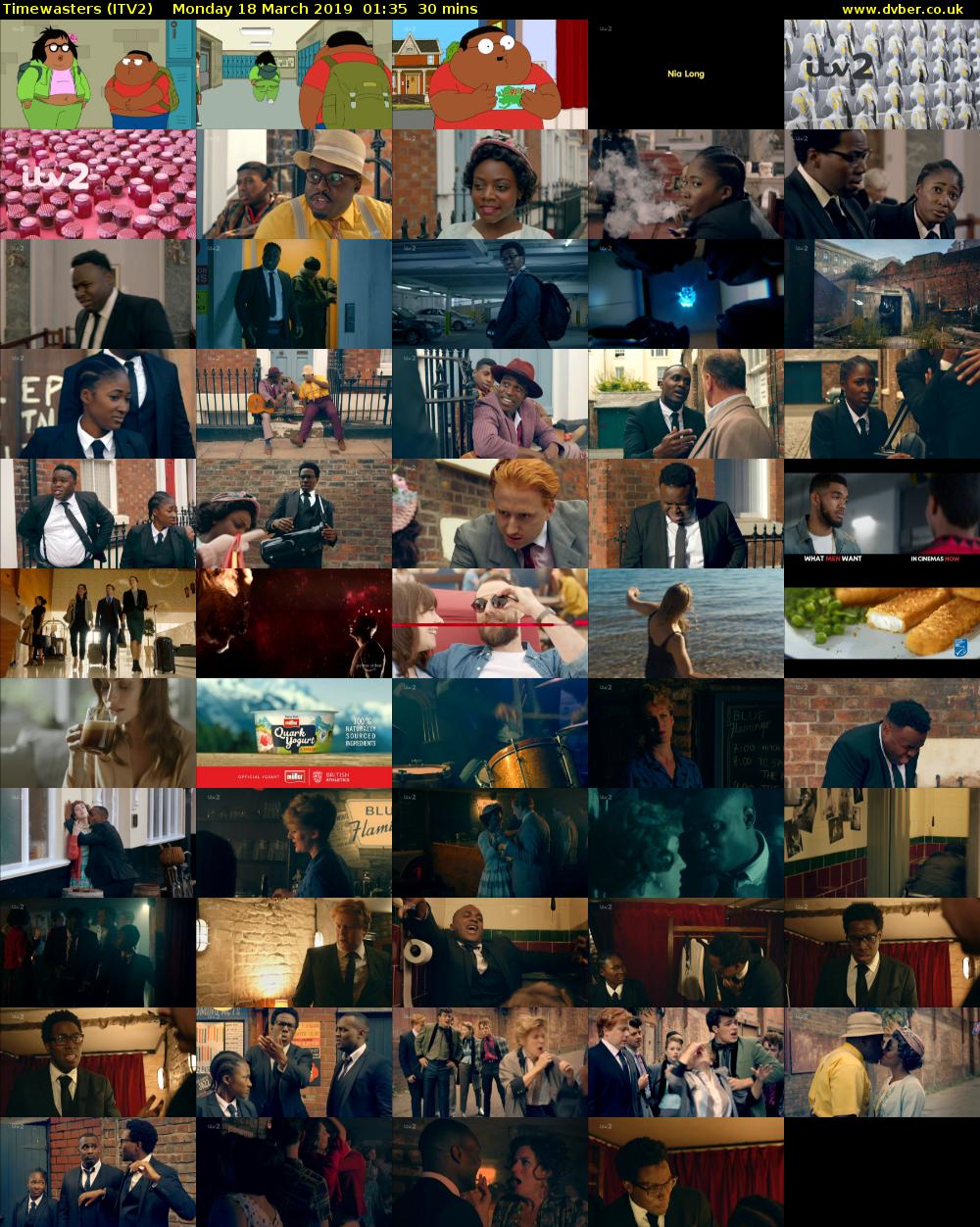 Timewasters (ITV2) Monday 18 March 2019 01:35 - 02:05