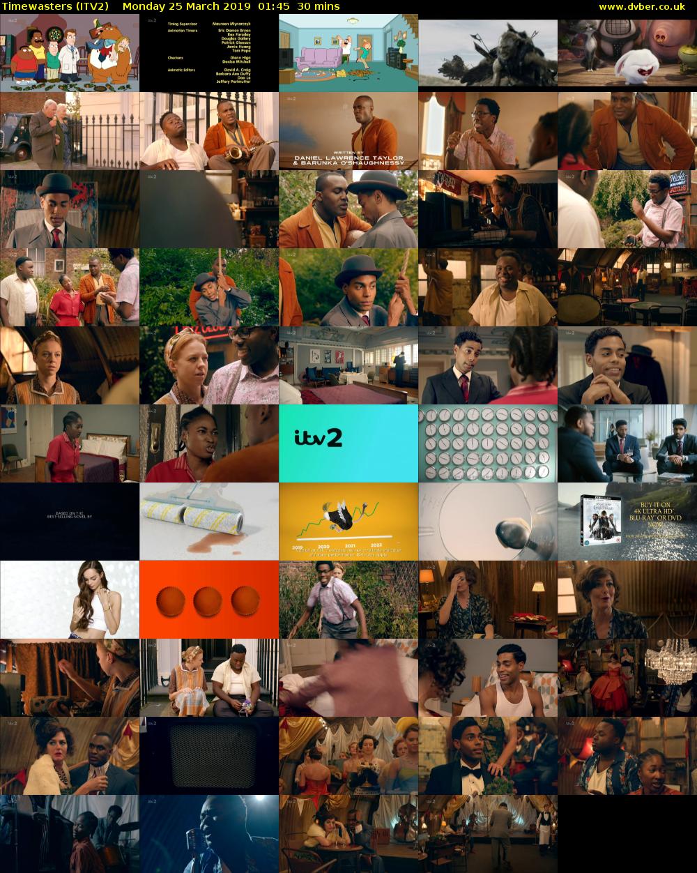 Timewasters (ITV2) Monday 25 March 2019 01:45 - 02:15