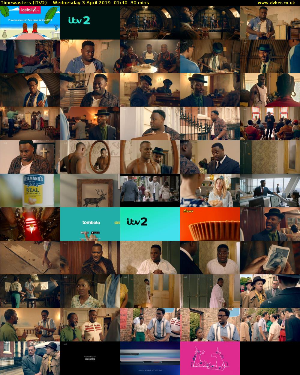 Timewasters (ITV2) Wednesday 3 April 2019 01:40 - 02:10