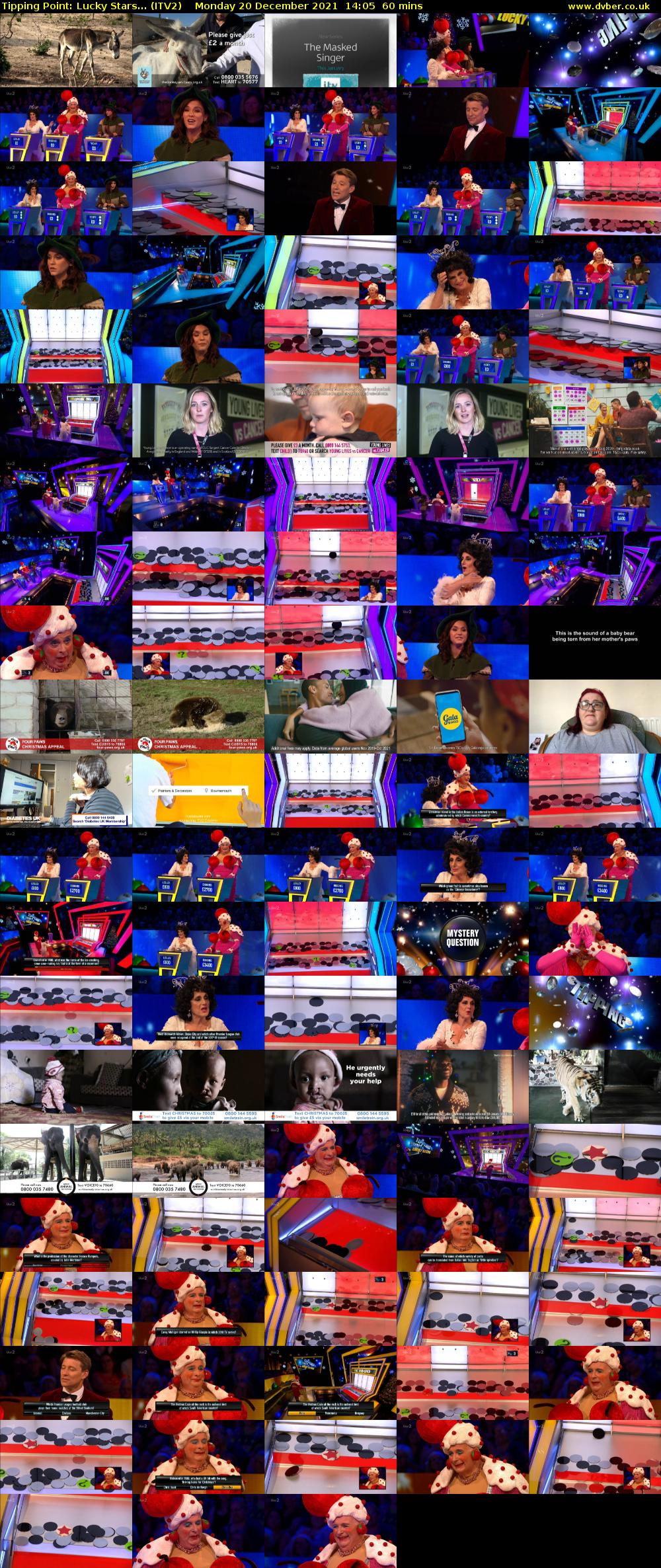Tipping Point: Lucky Stars... (ITV2) Monday 20 December 2021 14:05 - 15:05