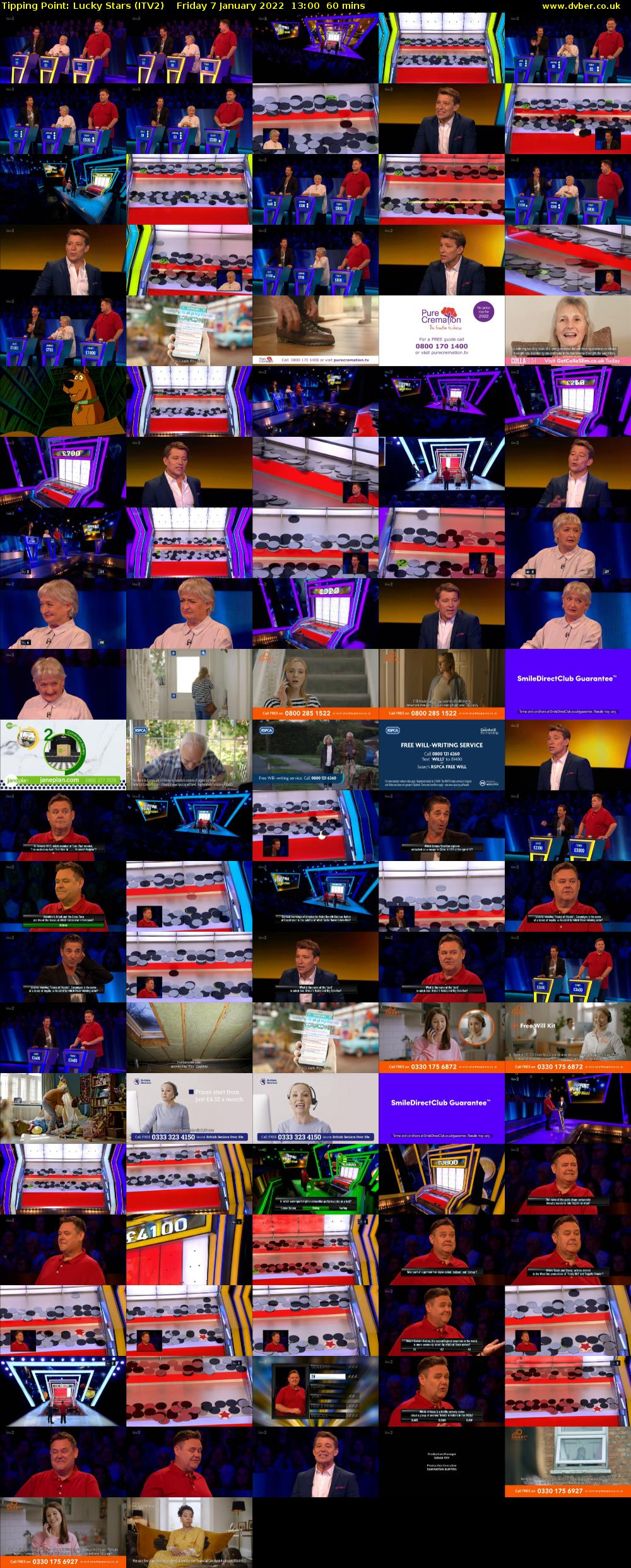 Tipping Point: Lucky Stars (ITV2) Friday 7 January 2022 13:00 - 14:00