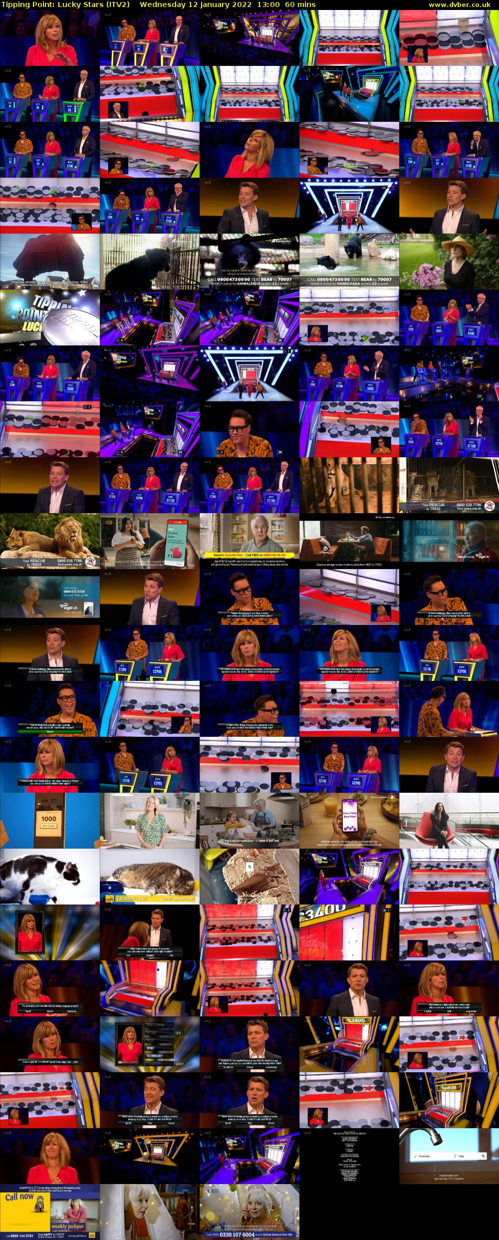 Tipping Point: Lucky Stars (ITV2) Wednesday 12 January 2022 13:00 - 14:00