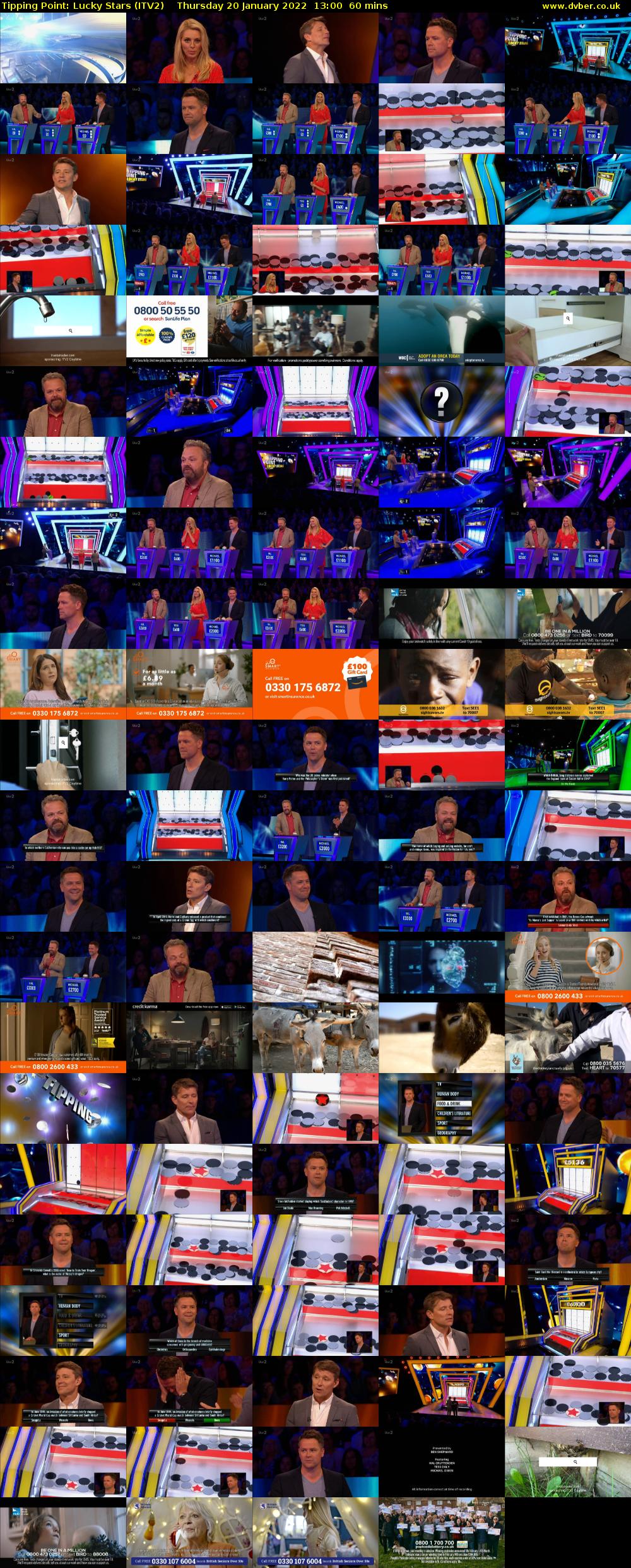 Tipping Point: Lucky Stars (ITV2) Thursday 20 January 2022 13:00 - 14:00