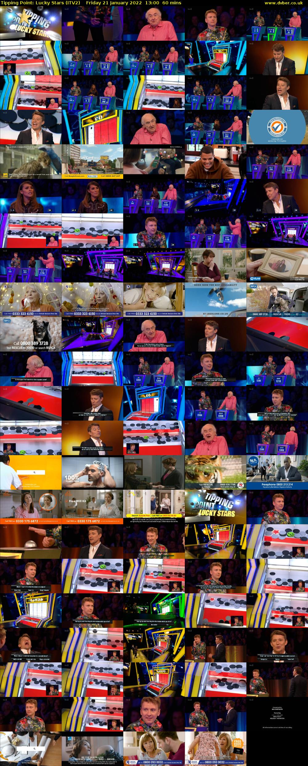 Tipping Point: Lucky Stars (ITV2) Friday 21 January 2022 13:00 - 14:00