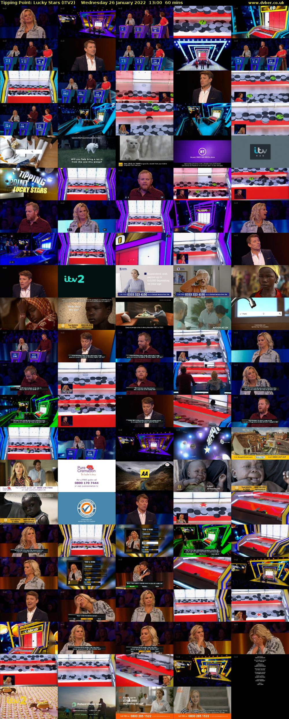 Tipping Point: Lucky Stars (ITV2) Wednesday 26 January 2022 13:00 - 14:00