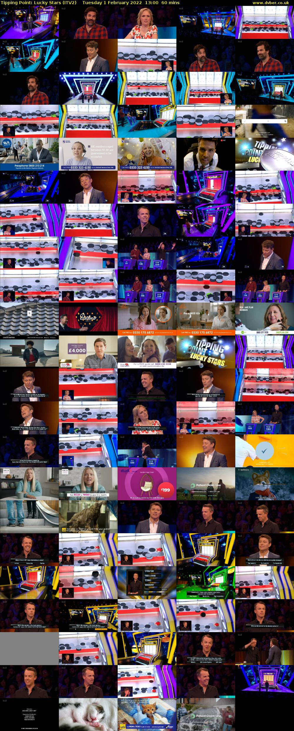 Tipping Point: Lucky Stars (ITV2) Tuesday 1 February 2022 13:00 - 14:00