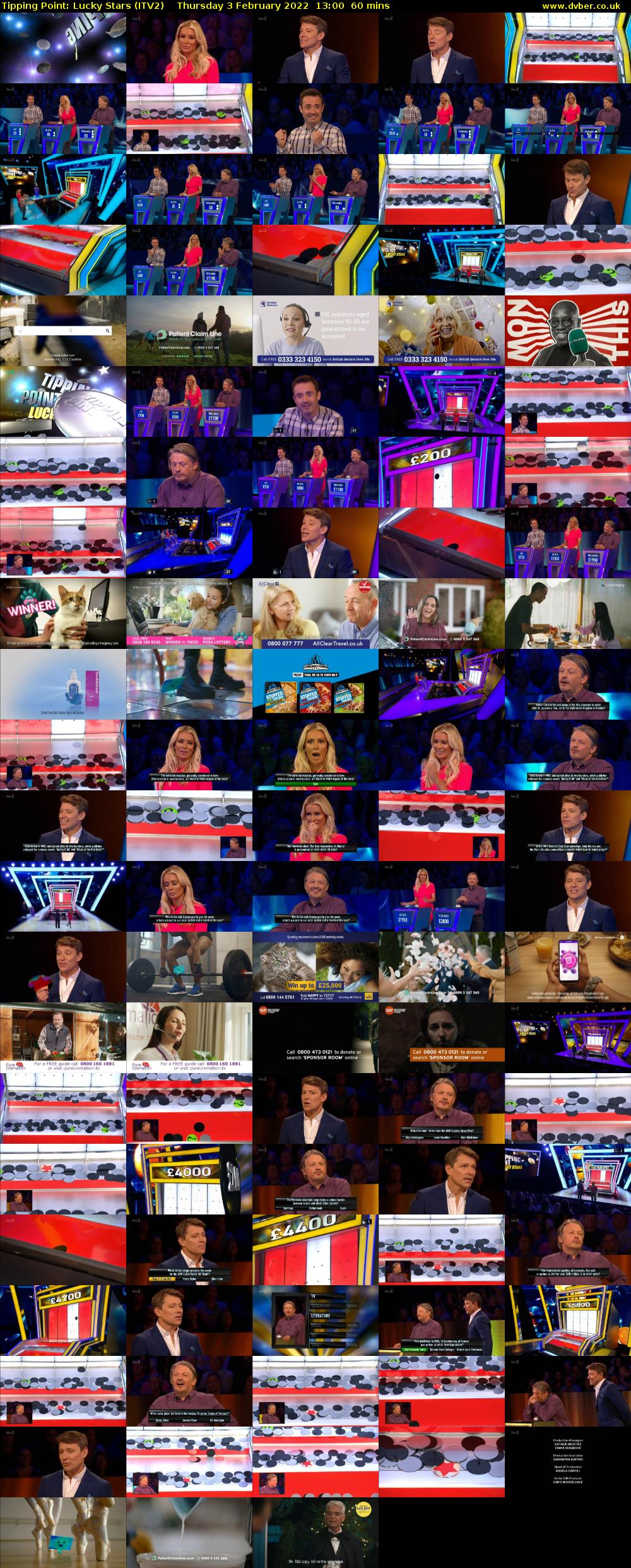Tipping Point: Lucky Stars (ITV2) Thursday 3 February 2022 13:00 - 14:00