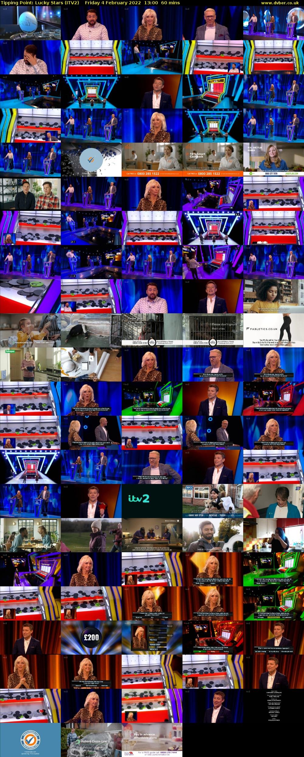 Tipping Point: Lucky Stars (ITV2) Friday 4 February 2022 13:00 - 14:00