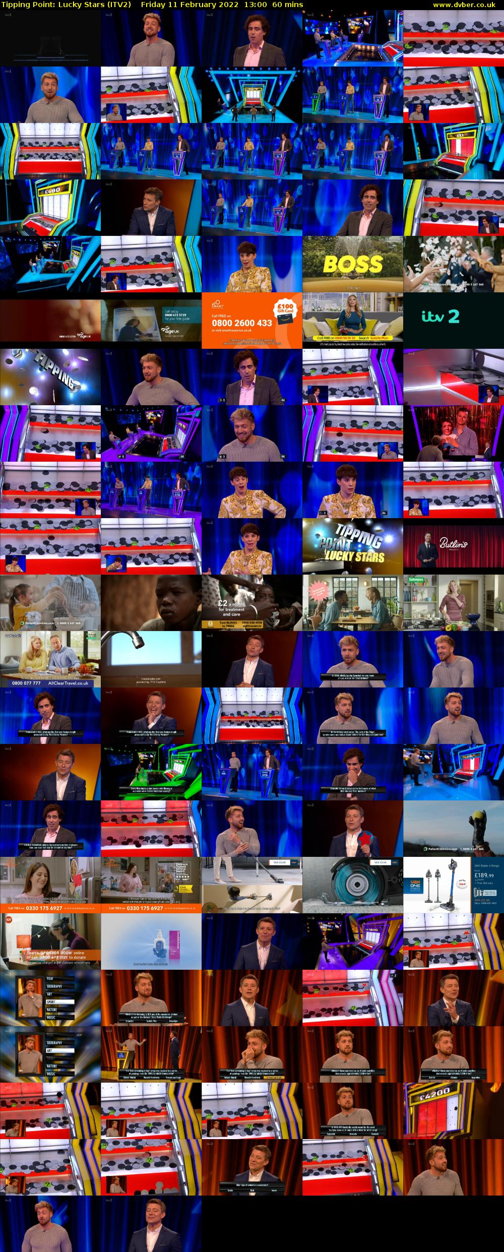 Tipping Point: Lucky Stars (ITV2) Friday 11 February 2022 13:00 - 14:00