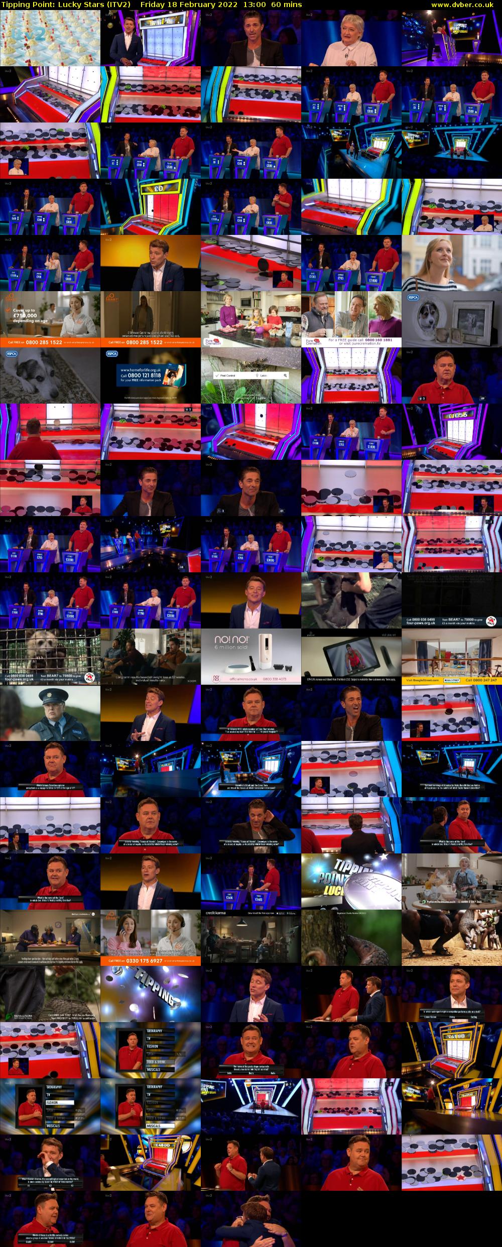 Tipping Point: Lucky Stars (ITV2) Friday 18 February 2022 13:00 - 14:00