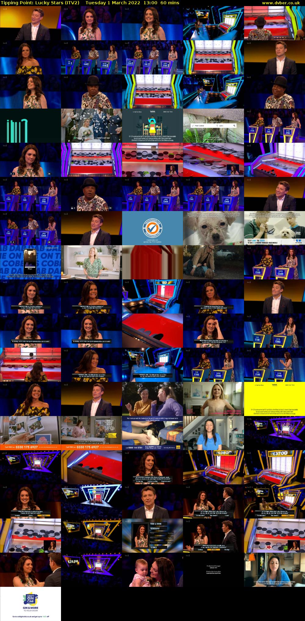 Tipping Point: Lucky Stars (ITV2) Tuesday 1 March 2022 13:00 - 14:00