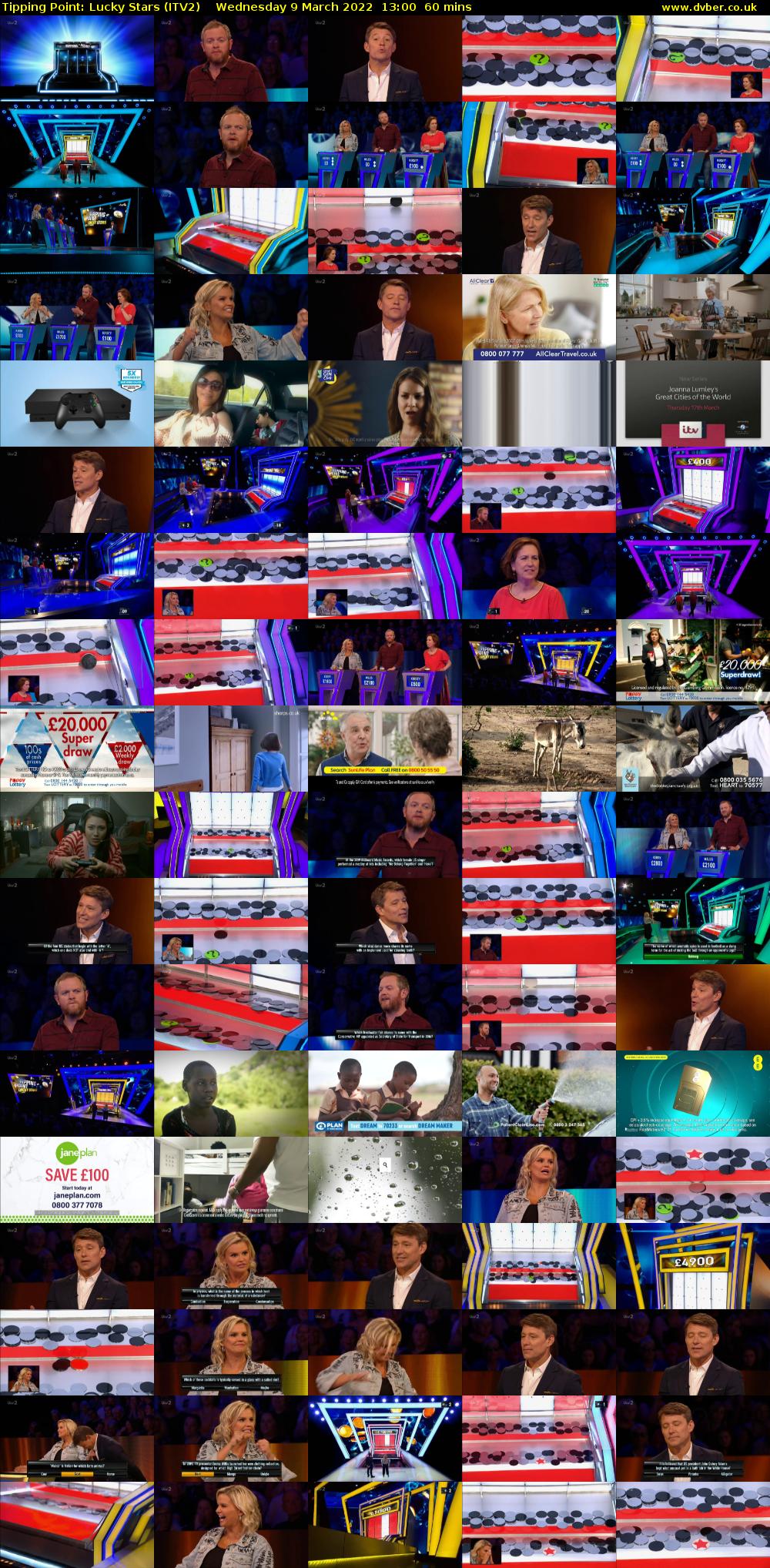 Tipping Point: Lucky Stars (ITV2) Wednesday 9 March 2022 13:00 - 14:00