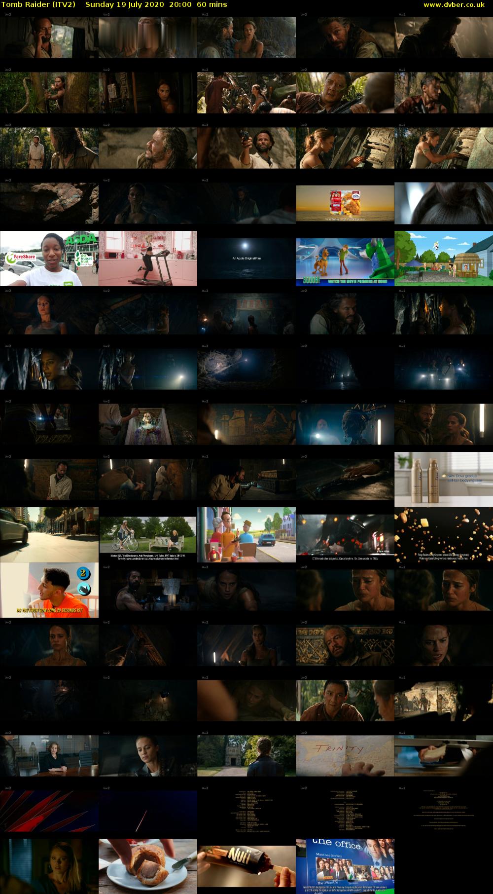 Tomb Raider (ITV2) Sunday 19 July 2020 20:00 - 21:00