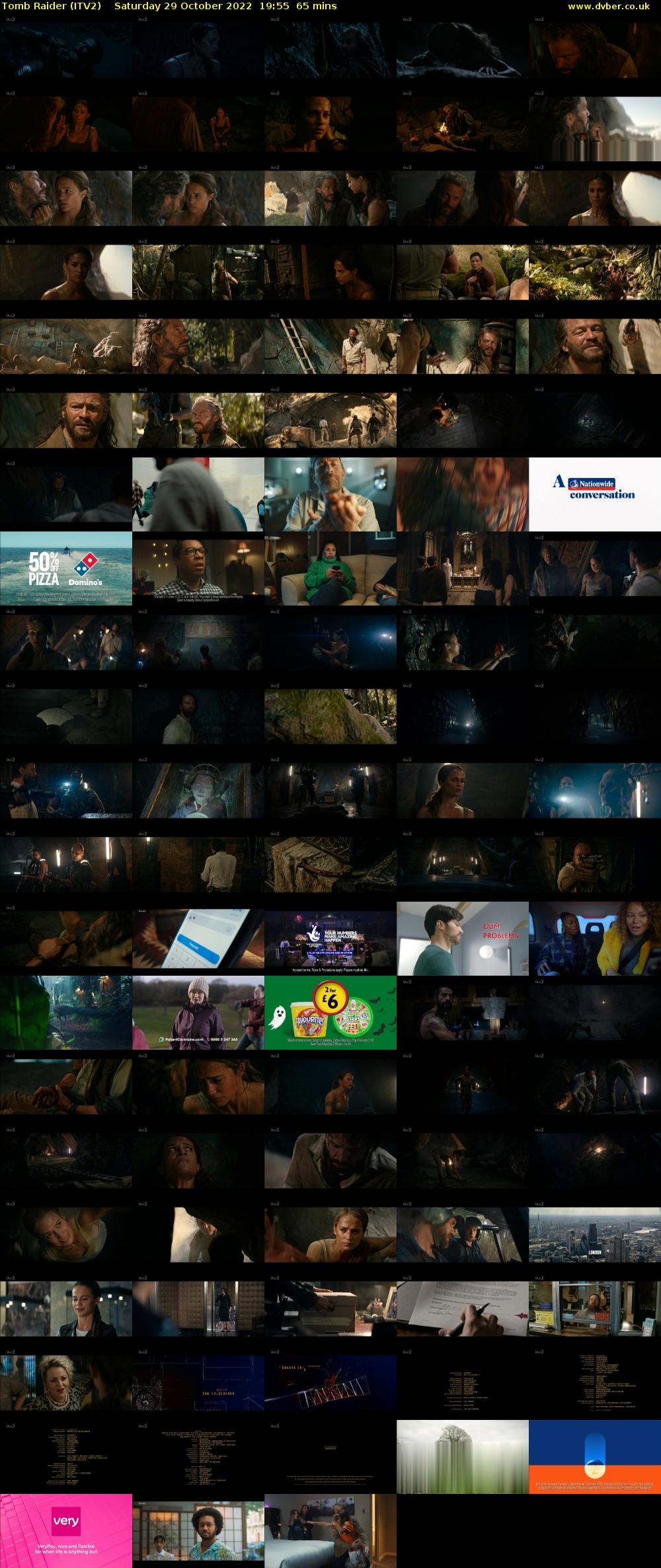 Tomb Raider (ITV2) Saturday 29 October 2022 19:55 - 21:00