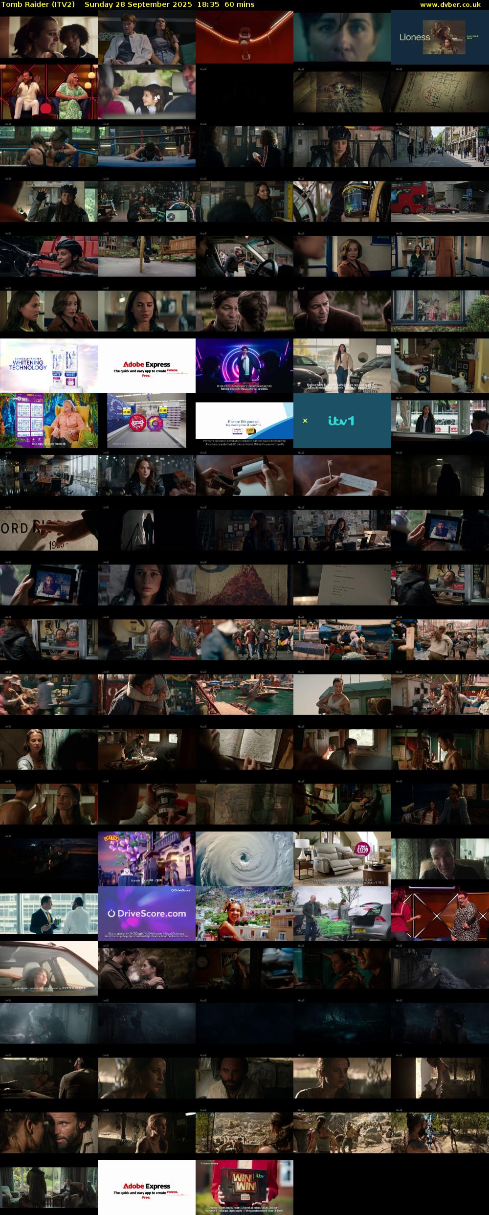 Tomb Raider (ITV2) Sunday 28 September 2025 18:35 - 19:35