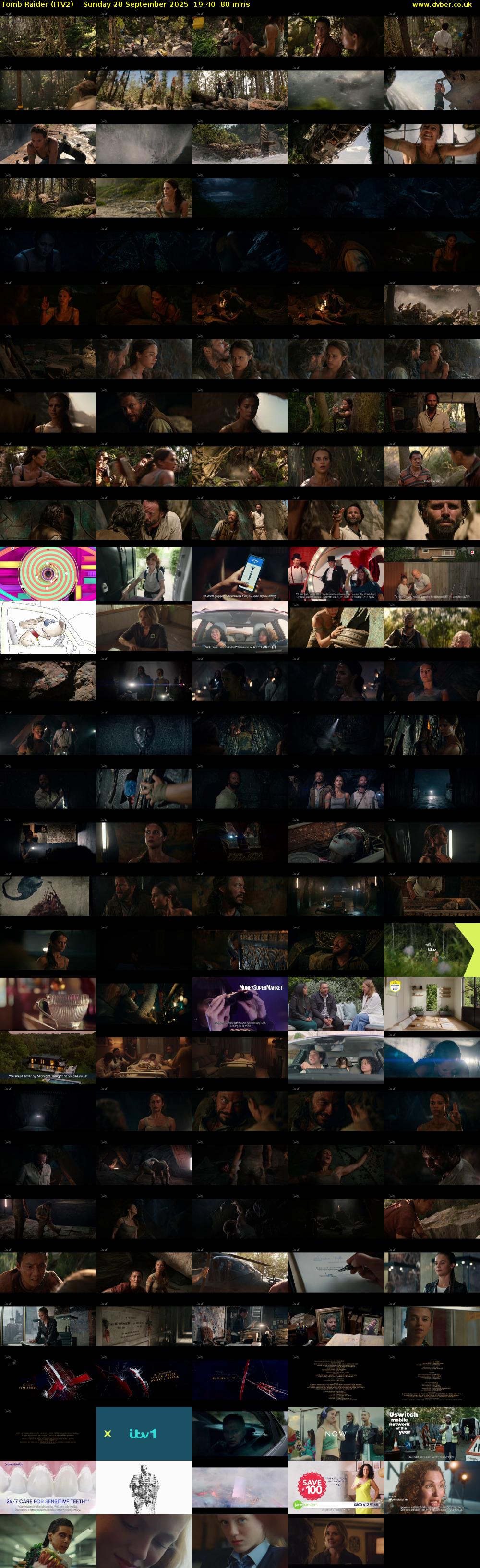 Tomb Raider (ITV2) Sunday 28 September 2025 19:40 - 21:00