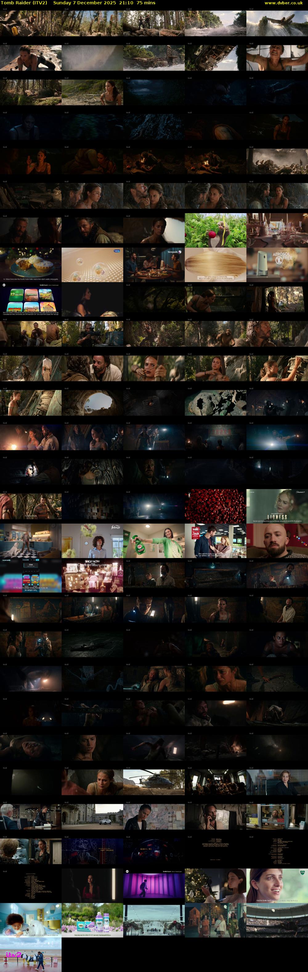 Tomb Raider (ITV2) Sunday 7 December 2025 21:10 - 22:25